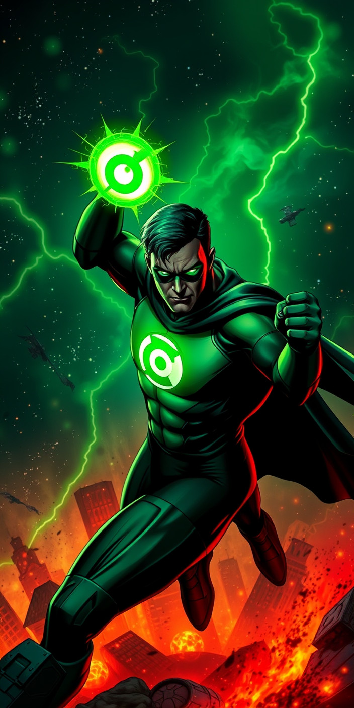 Green lantern 13 Phone Wallpaper