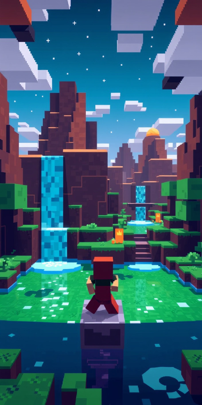 Minecraft aesthetic 5 Phone Wallpaper