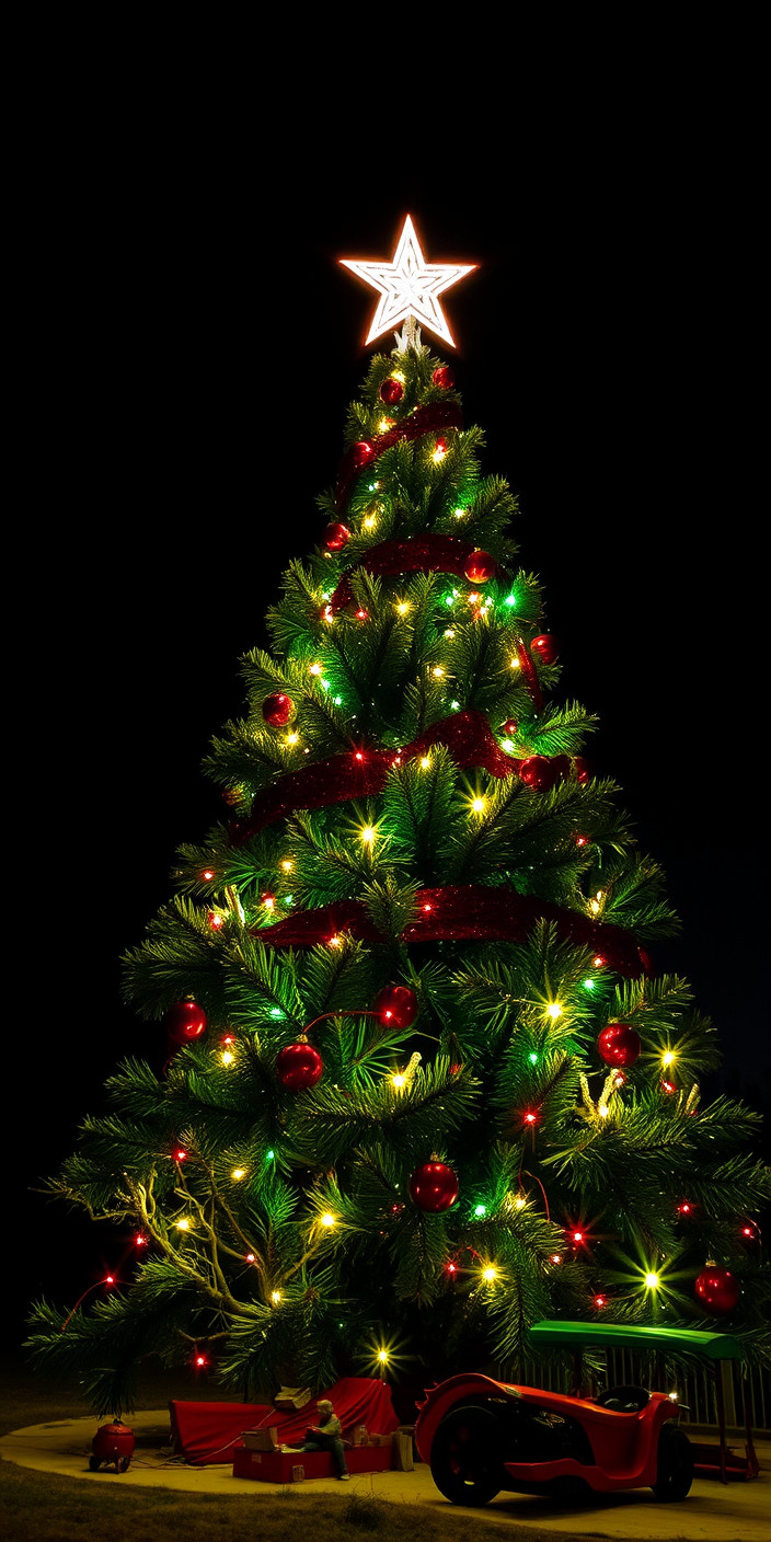Christmas tree 4 Phone Wallpaper