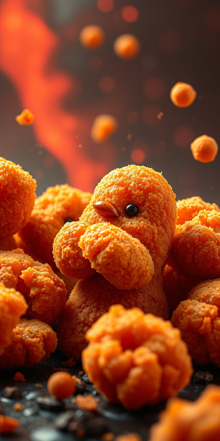 Chicken nugget 1 Phone Wallpaper