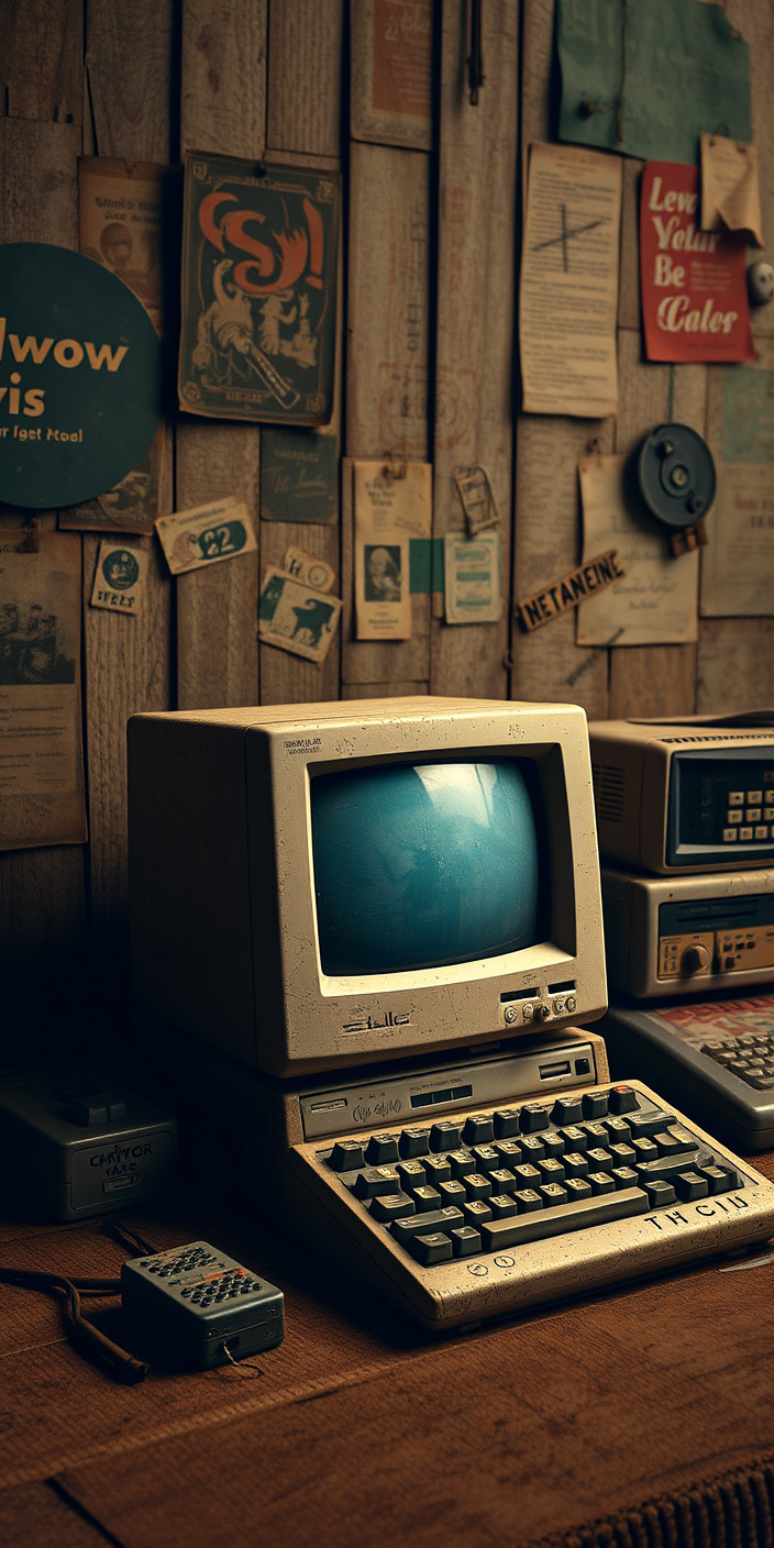 Vintage computer 11 Phone Wallpaper
