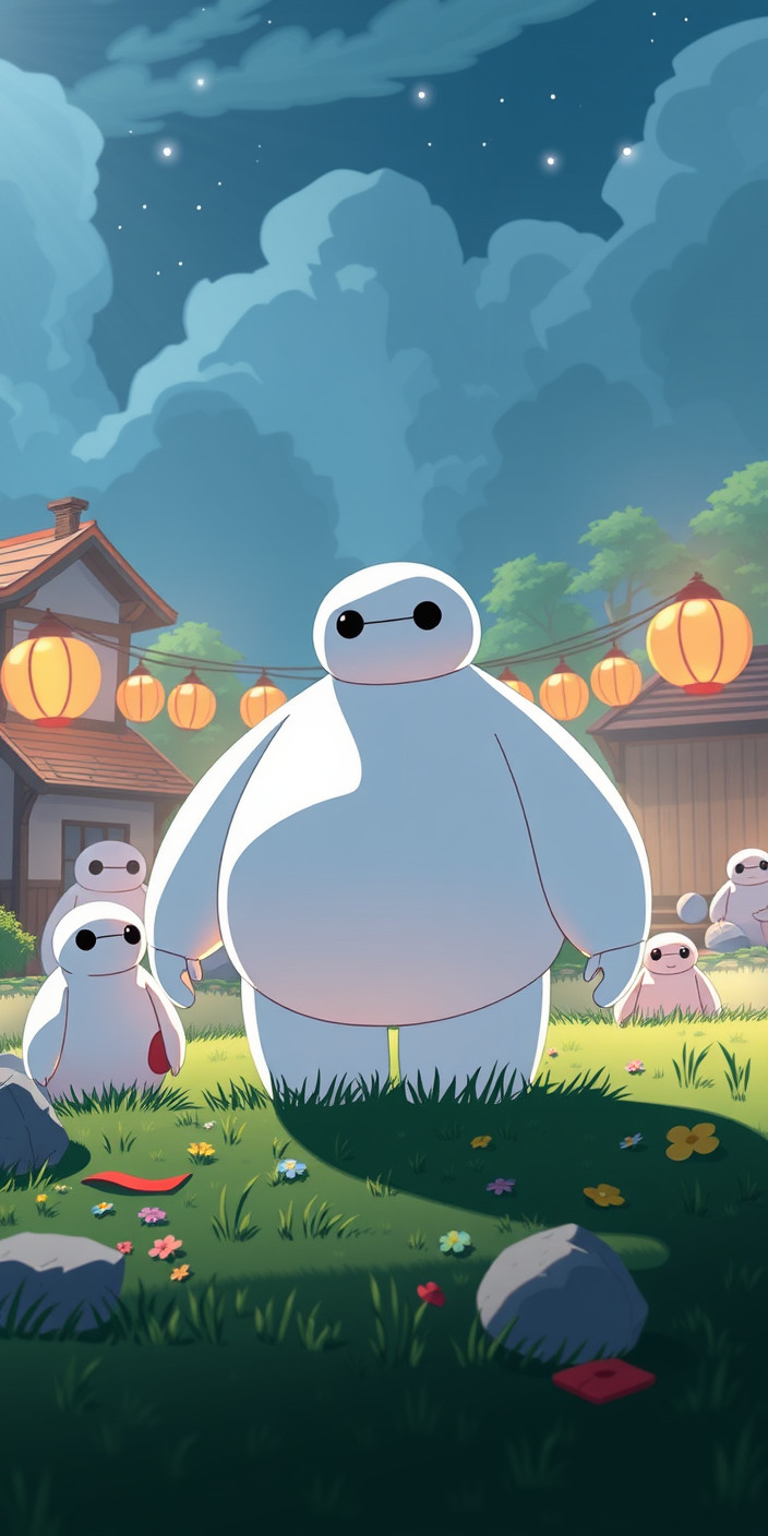 Baymax 13 Phone Wallpaper