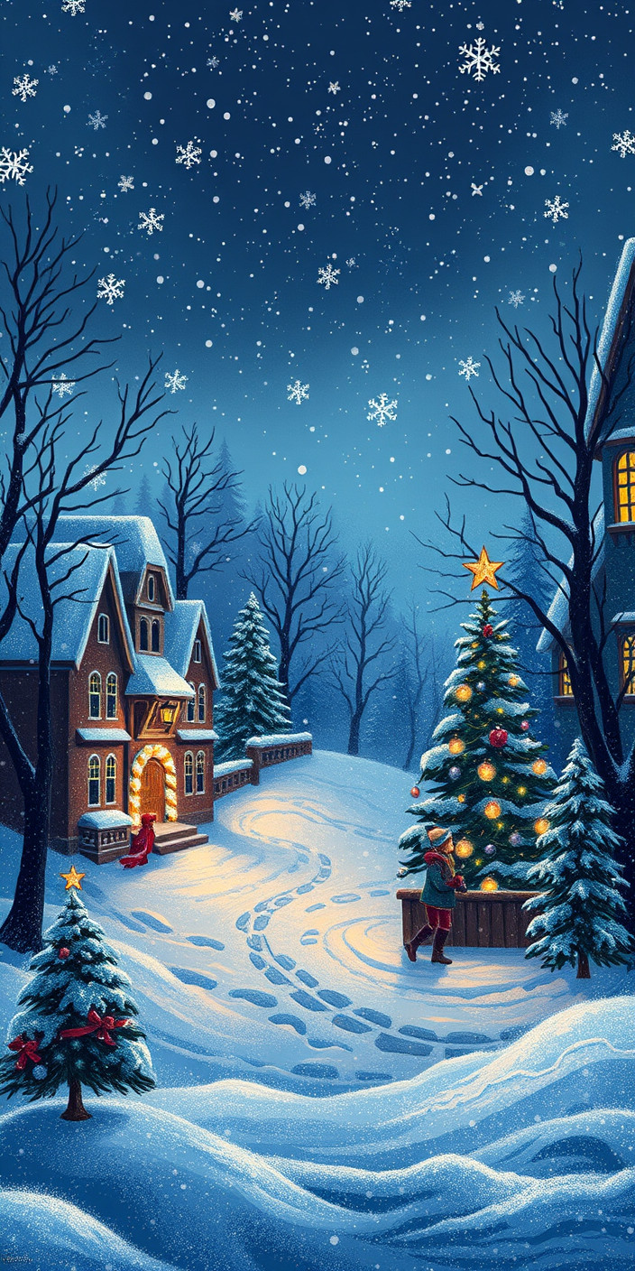 Christmas  for laptop 13 Phone Wallpaper