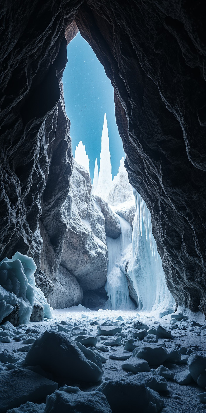 Ice cave 4 Phone Wallpaper