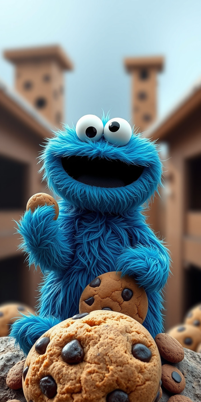 Cookie monster 2 Phone Wallpaper