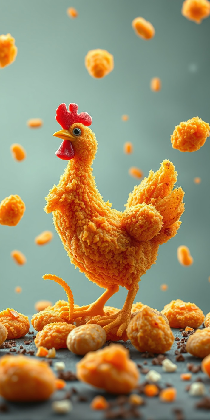 Chicken nugget 8 Phone Wallpaper