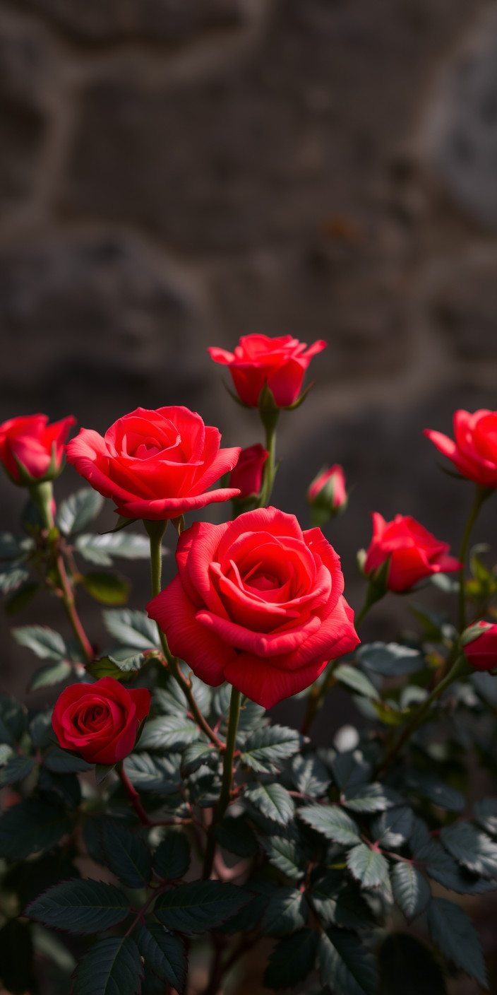 Red roses 4 Phone Wallpaper