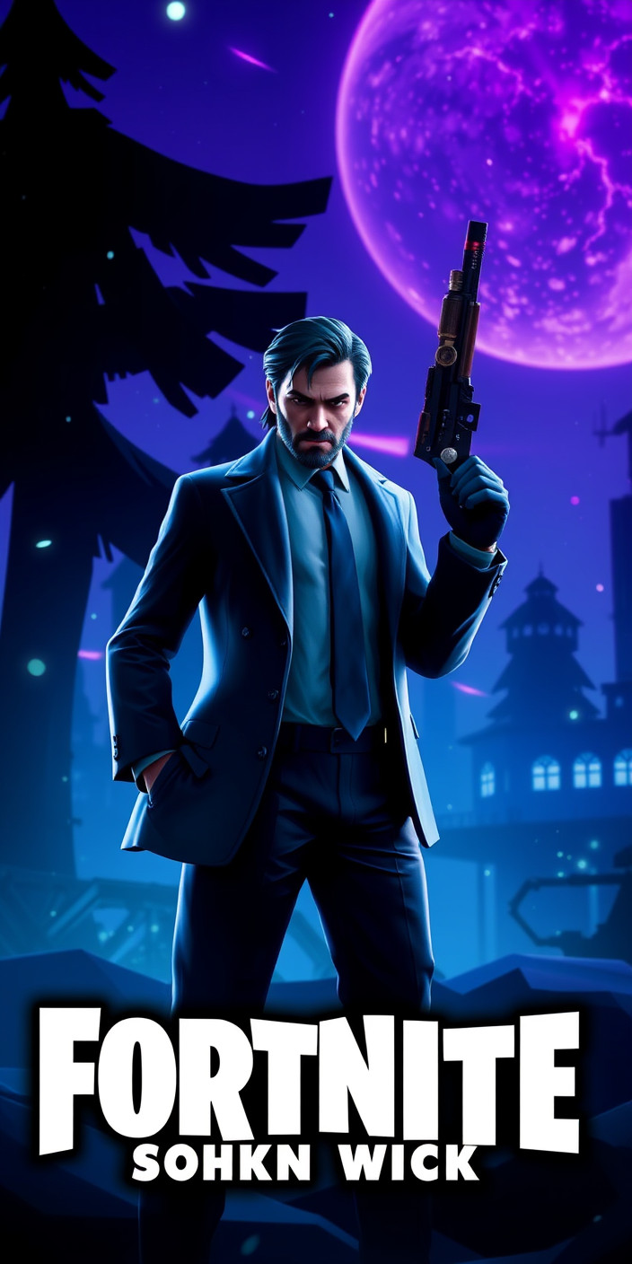 Fortnite john wick 6 Phone Wallpaper