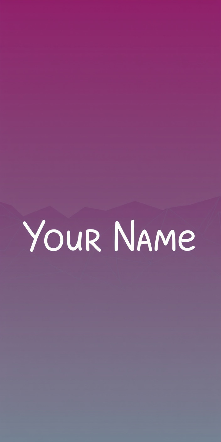 Your name  4k 1 Phone Wallpaper