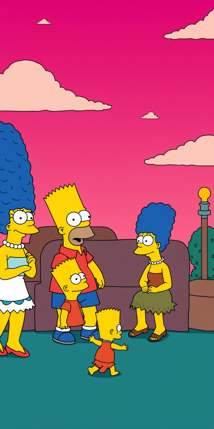 Aesthetic  simpsons 3 Phone Wallpaper