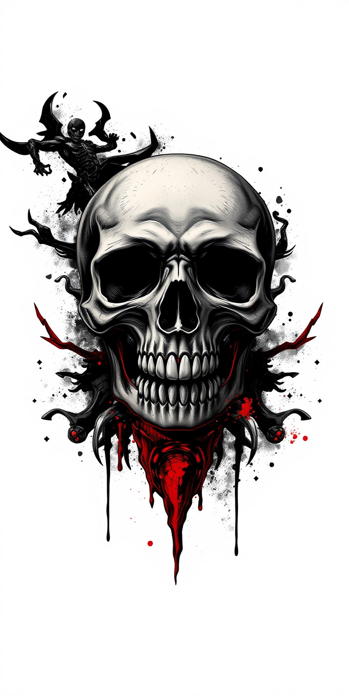 Skull 3 Phone Wallpaper