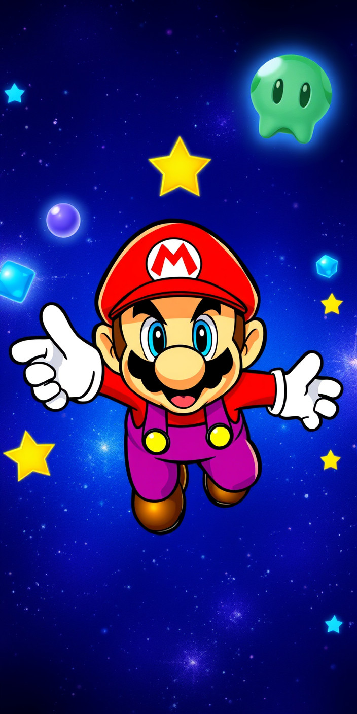 Super mario galaxy 9 Phone Wallpaper