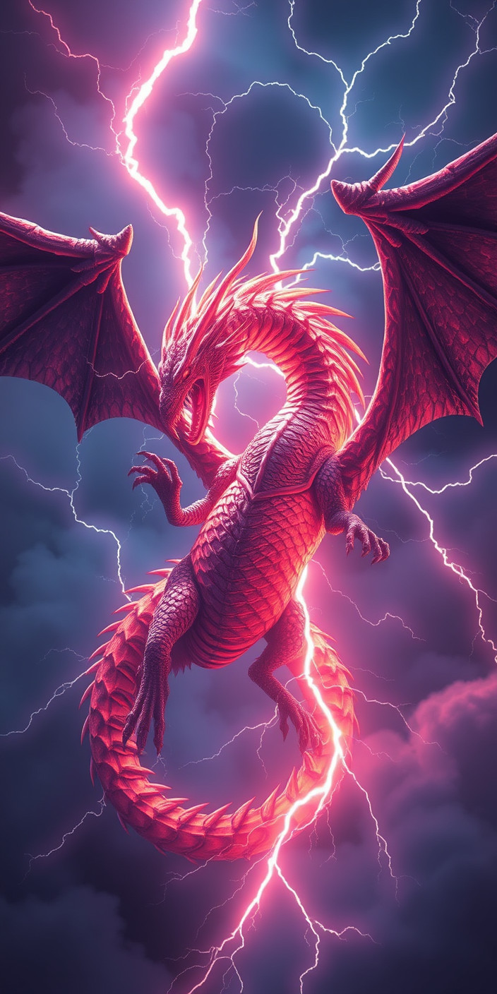 Lightning dragon 2 Phone Wallpaper