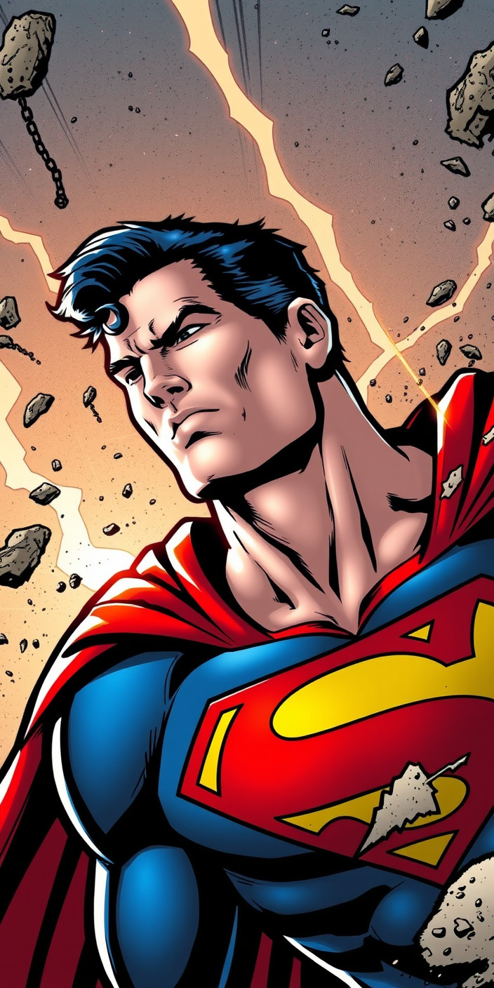 Superman comic 9 Phone Wallpaper
