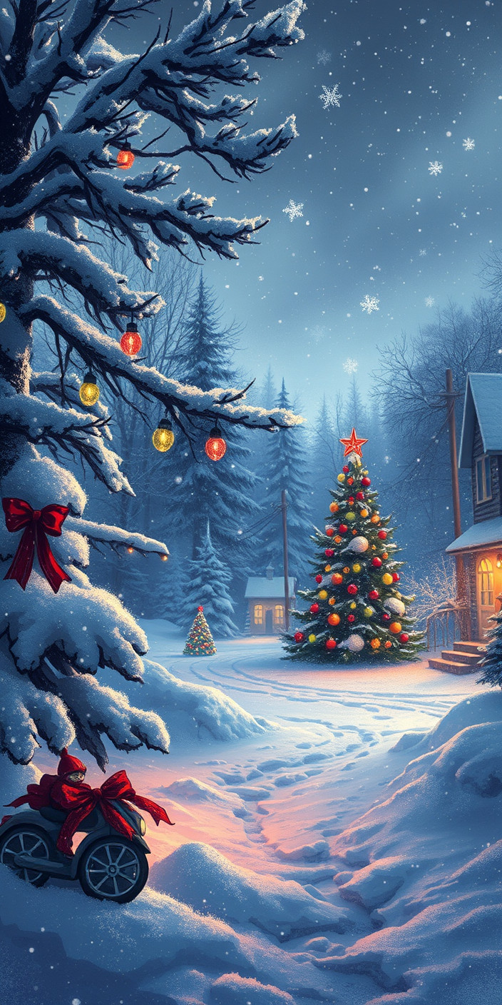 I winter christmas 6 Phone Wallpaper