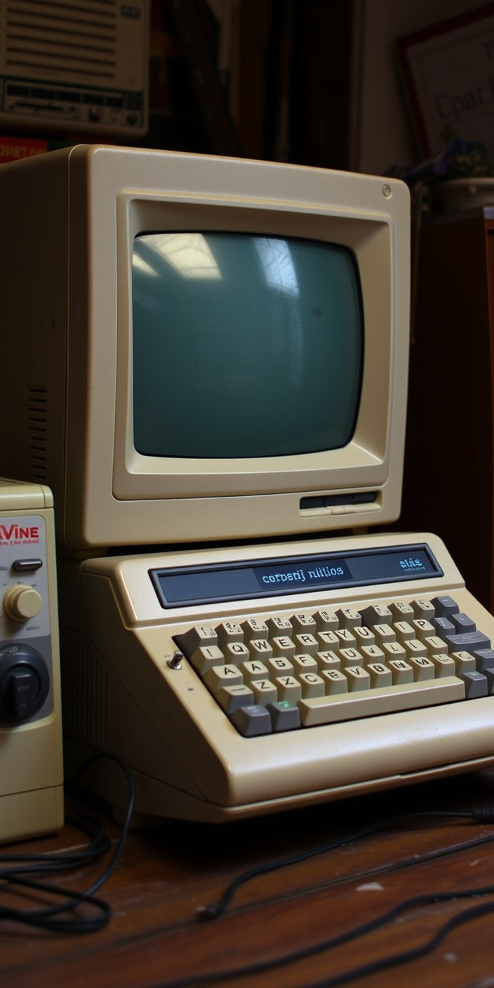 Vintage computer 7 Phone Wallpaper