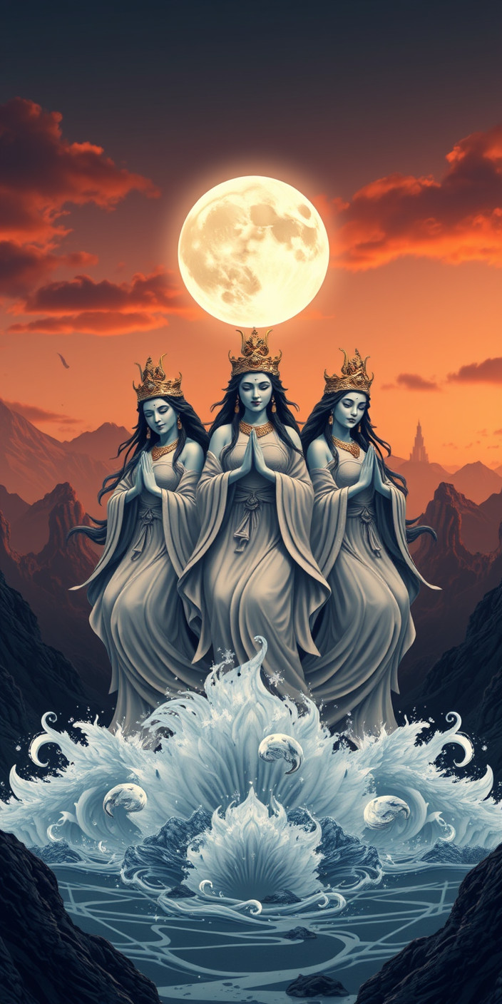 Triple moon goddess 2 Phone Wallpaper