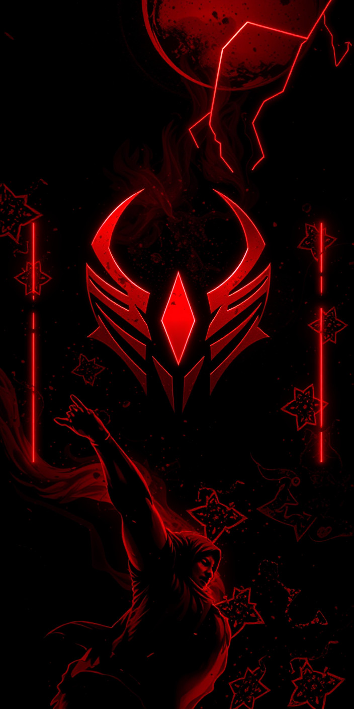 Black and red gaming 1 Phone Wallpaper