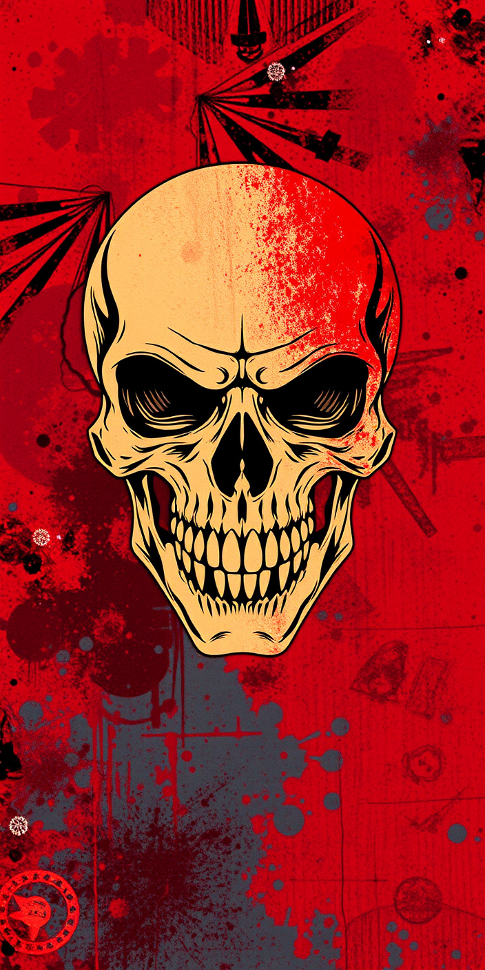 Skull 13 Phone Wallpaper