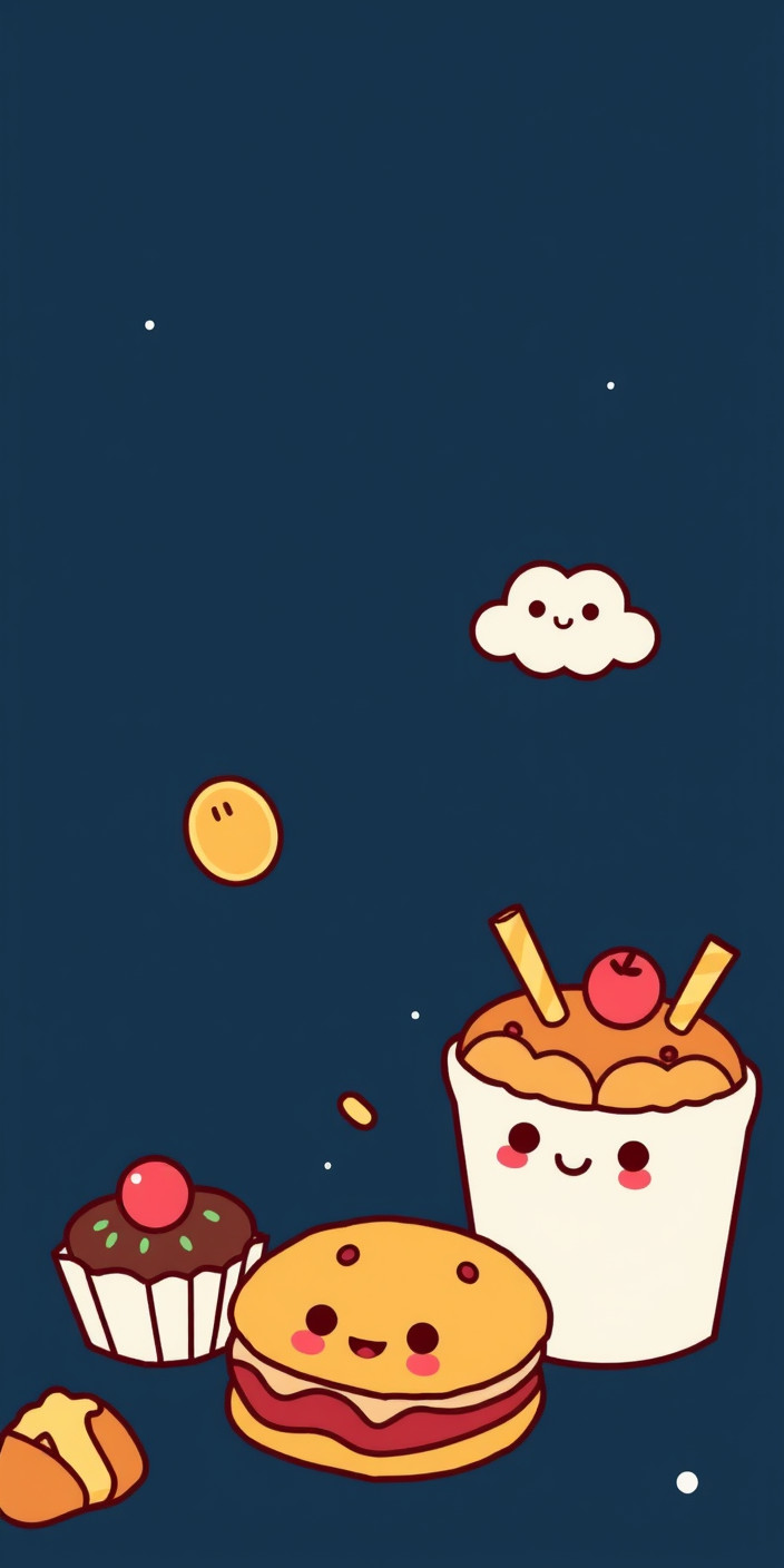 Kawaii food 4 Phone Wallpaper
