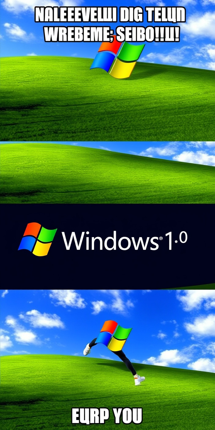 Windows xp  meme 8 Phone Wallpaper