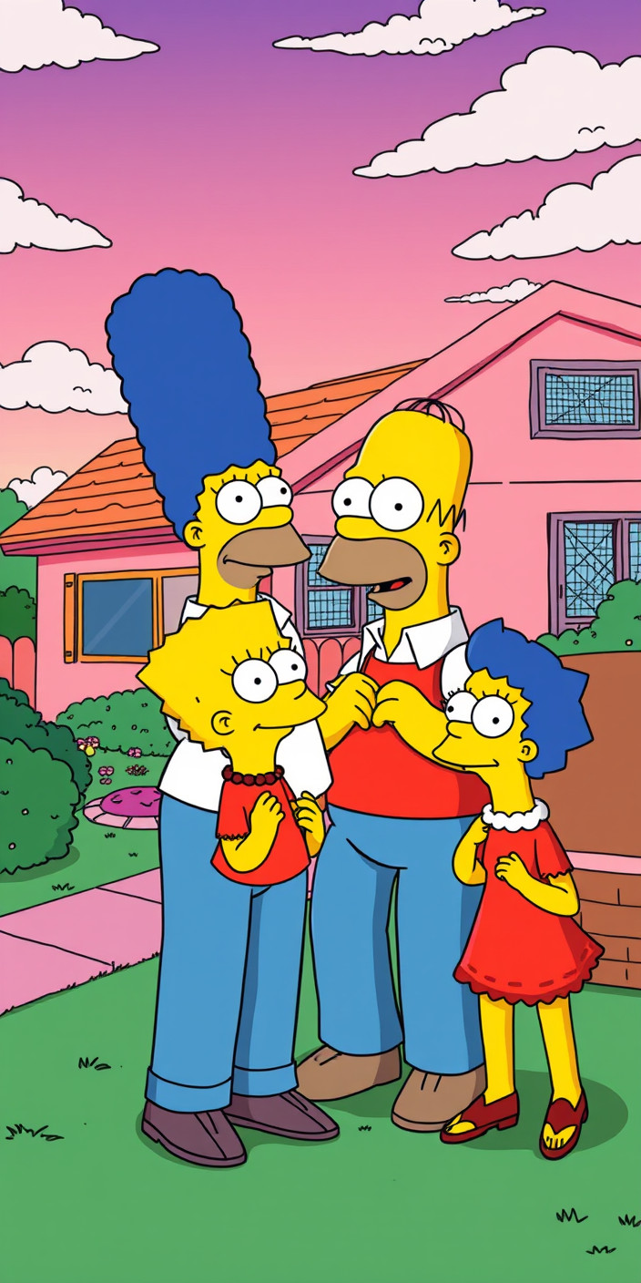Aesthetic  simpsons 1 Phone Wallpaper