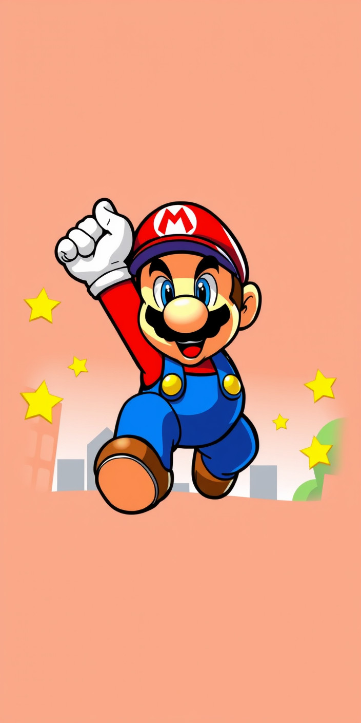 Super mario 5 Phone Wallpaper