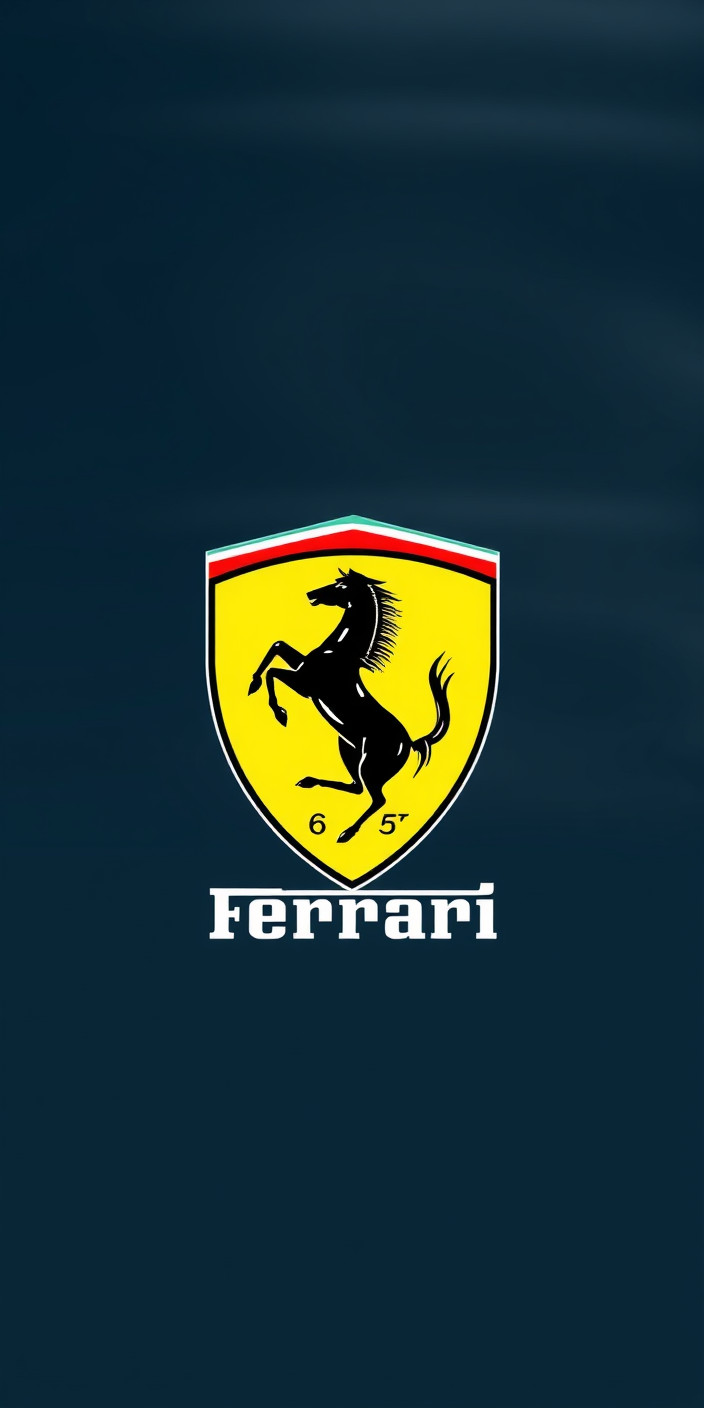 Ferrari logo 2 Phone Wallpaper