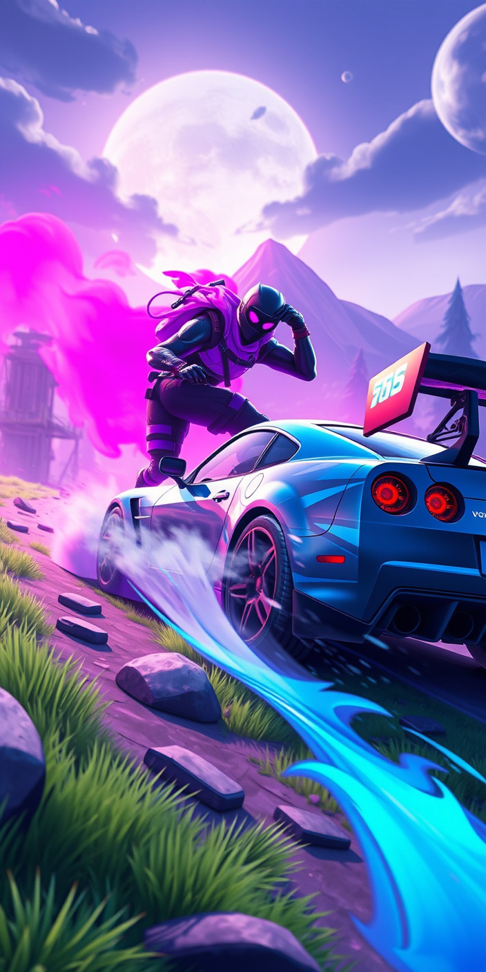 Drift fortnite 12 Phone Wallpaper