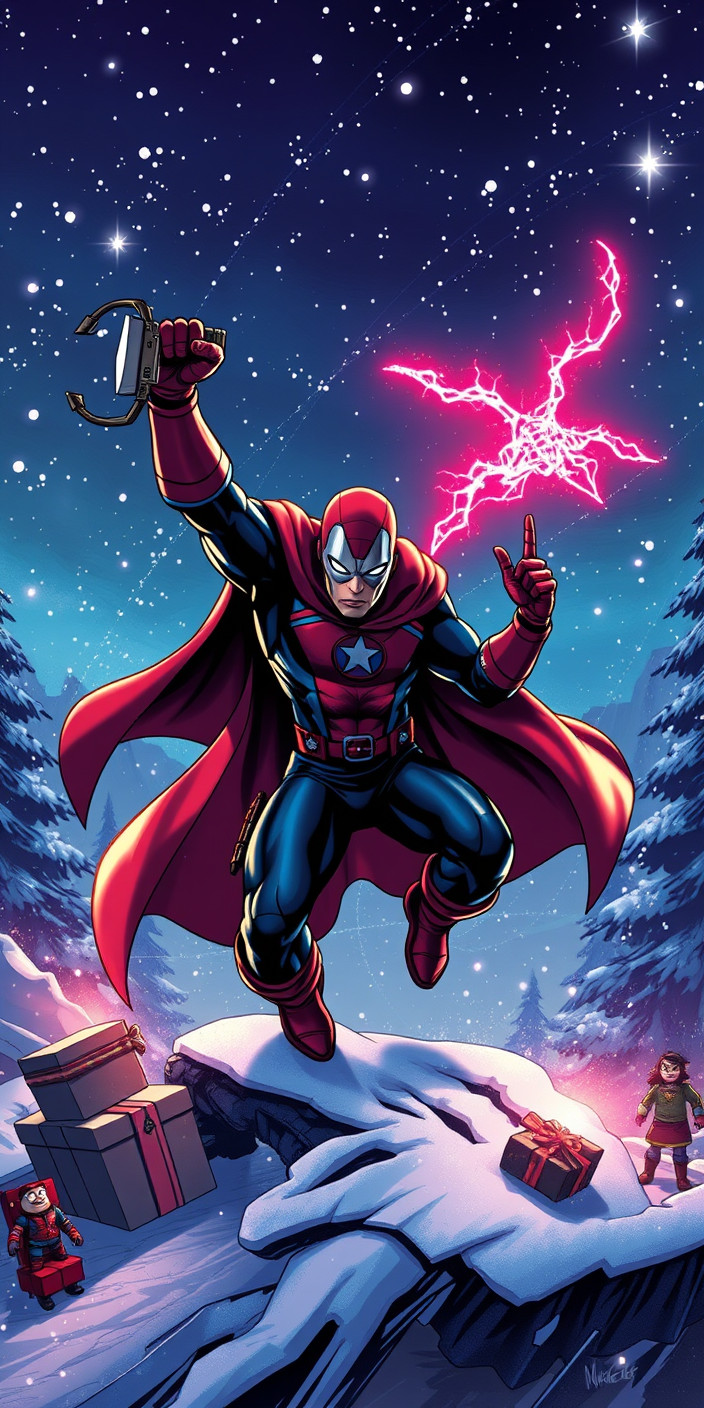 Marvel christmas 8 Phone Wallpaper