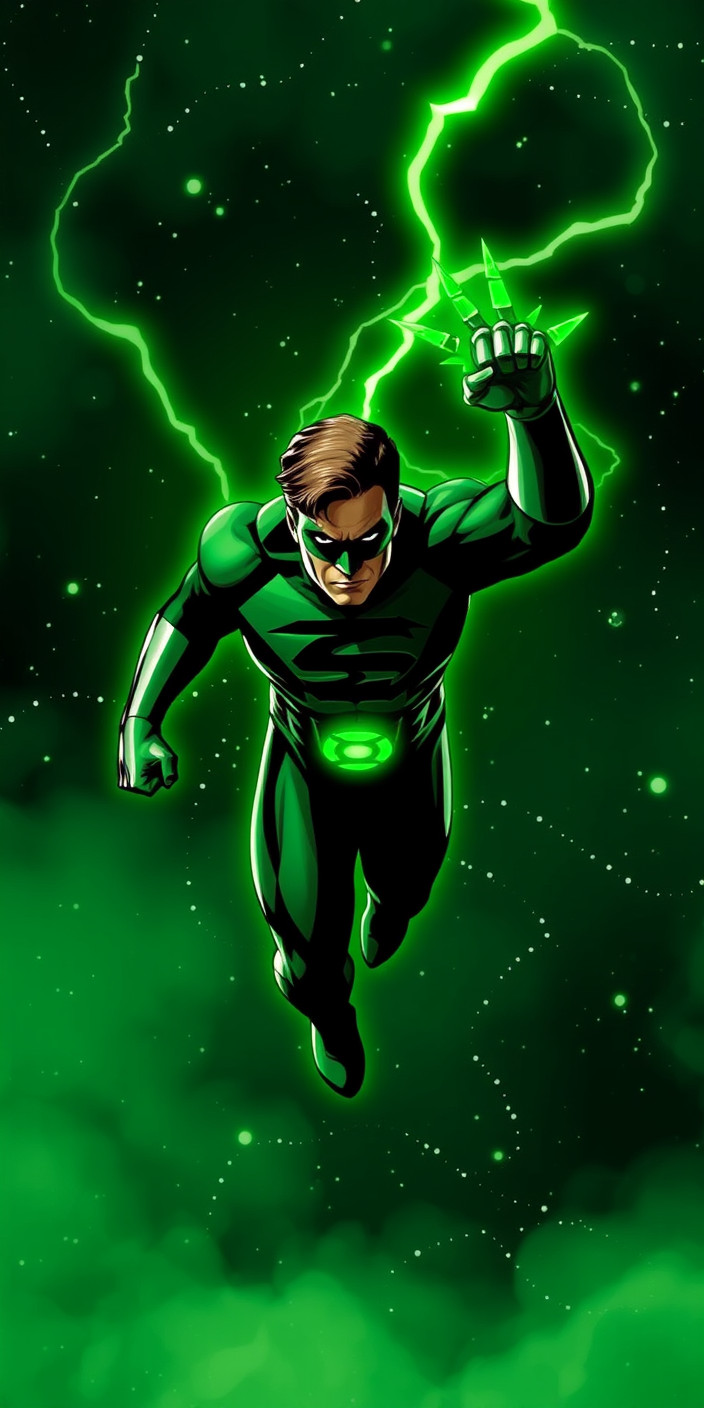 Green lantern 7 Phone Wallpaper