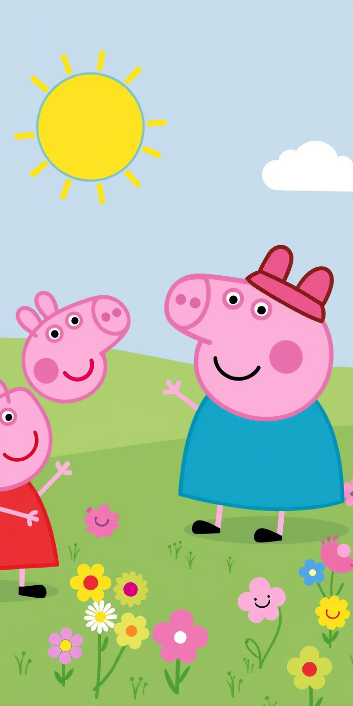 Peppa pig 11 Phone Wallpaper
