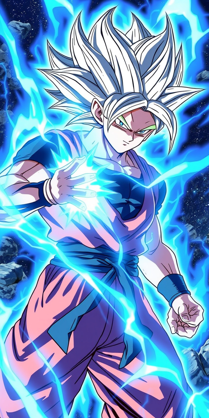 Ultra instinct goku 9 Phone Wallpaper