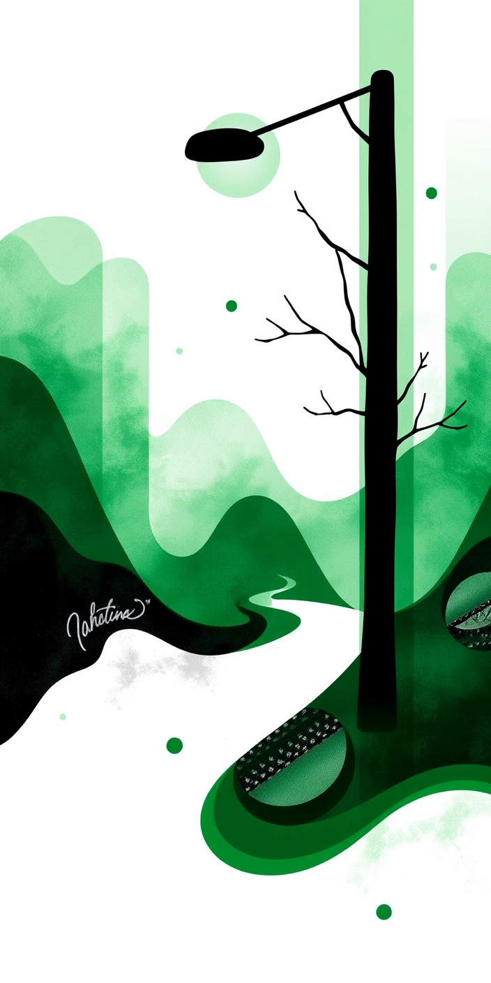 Black and green 7 Phone Wallpaper