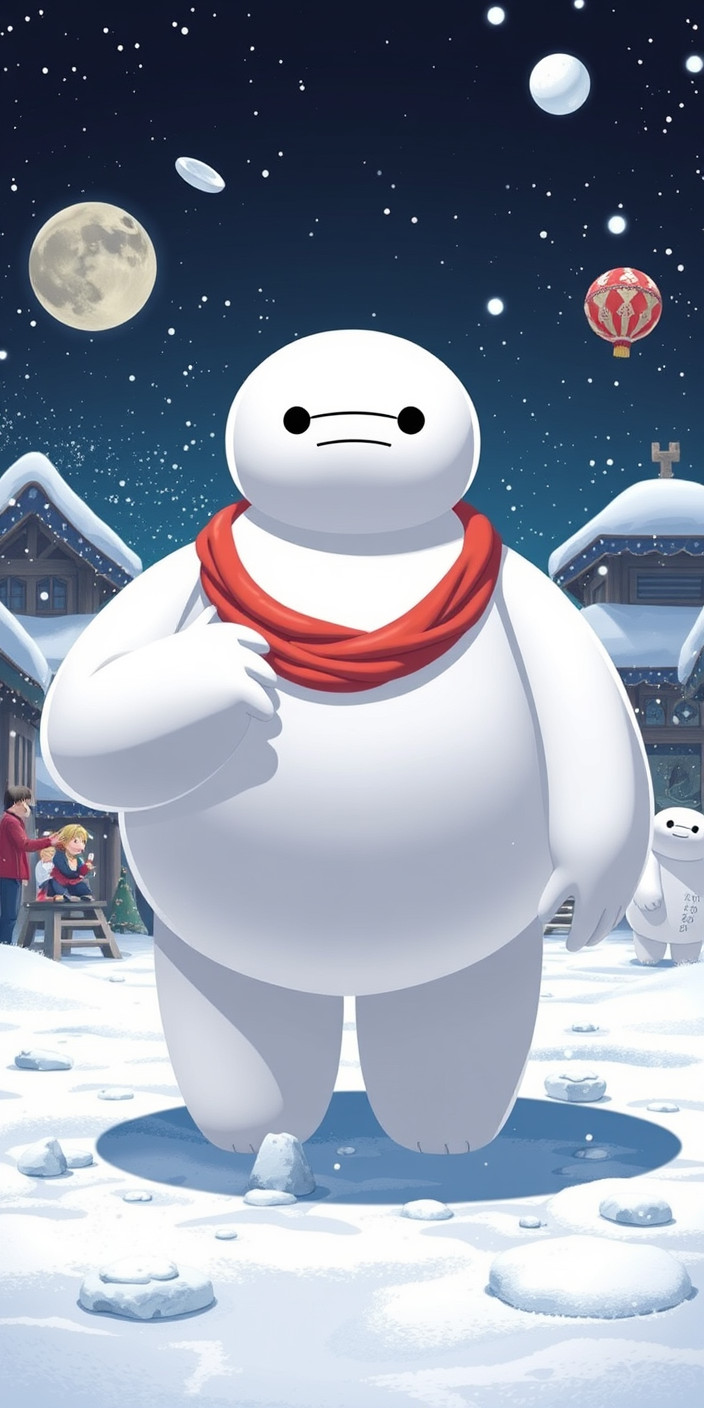 Baymax 11 Phone Wallpaper