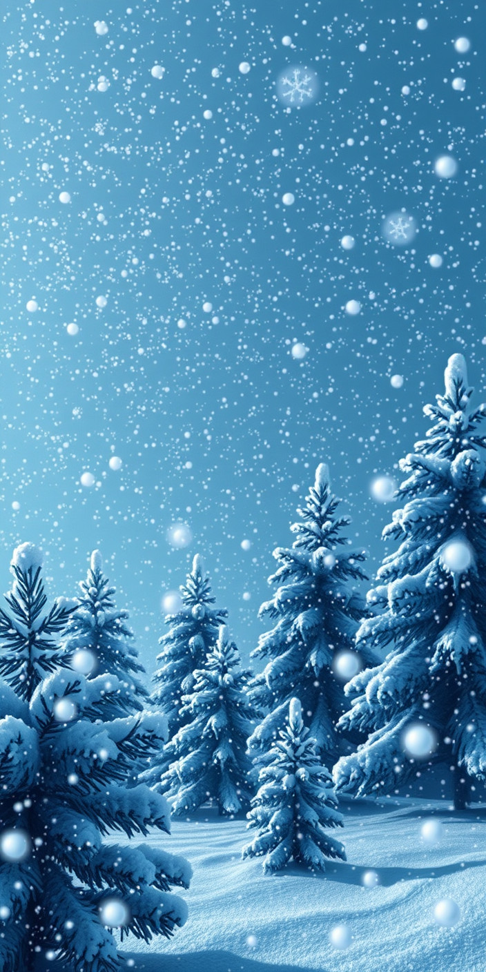 Christmas snow 11 Phone Wallpaper
