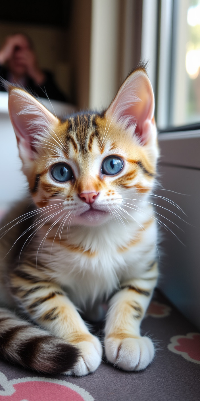 Cute cat 5 Phone Wallpaper