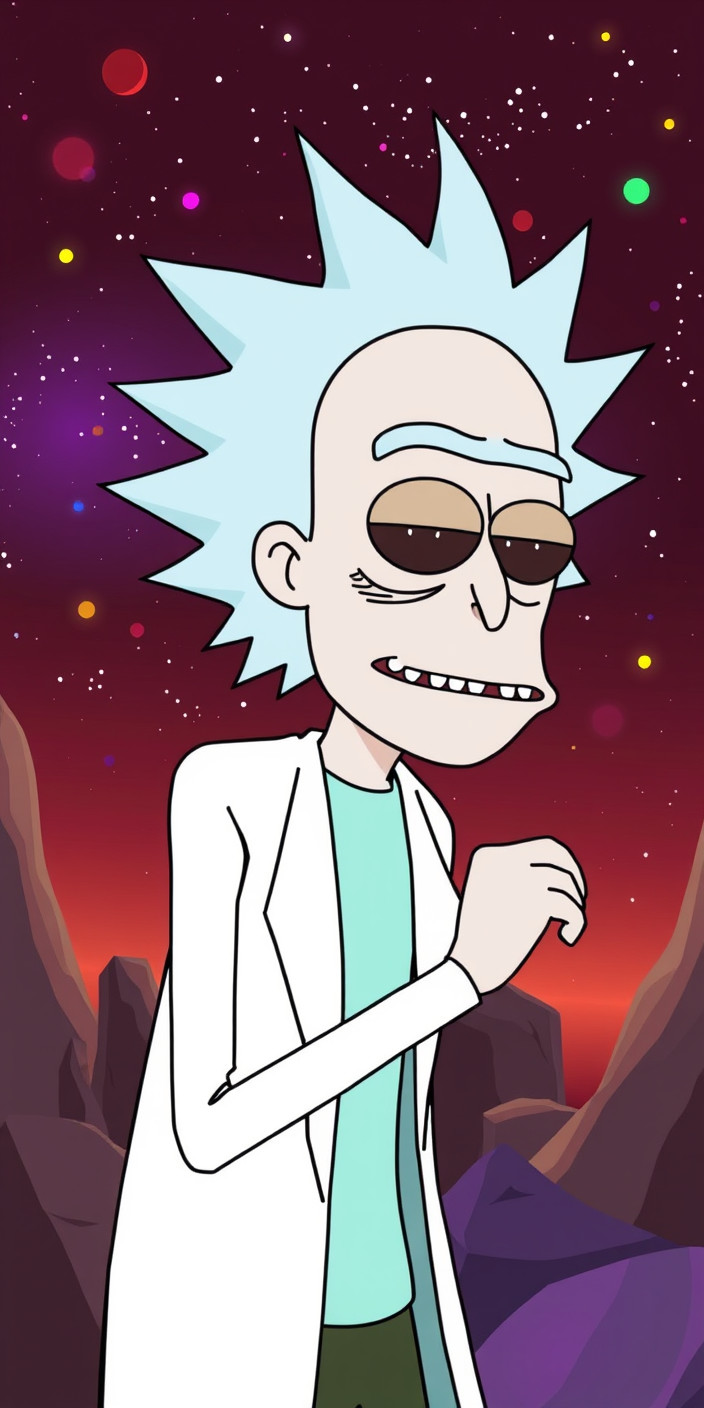 Rick and morty android 1 Phone Wallpaper