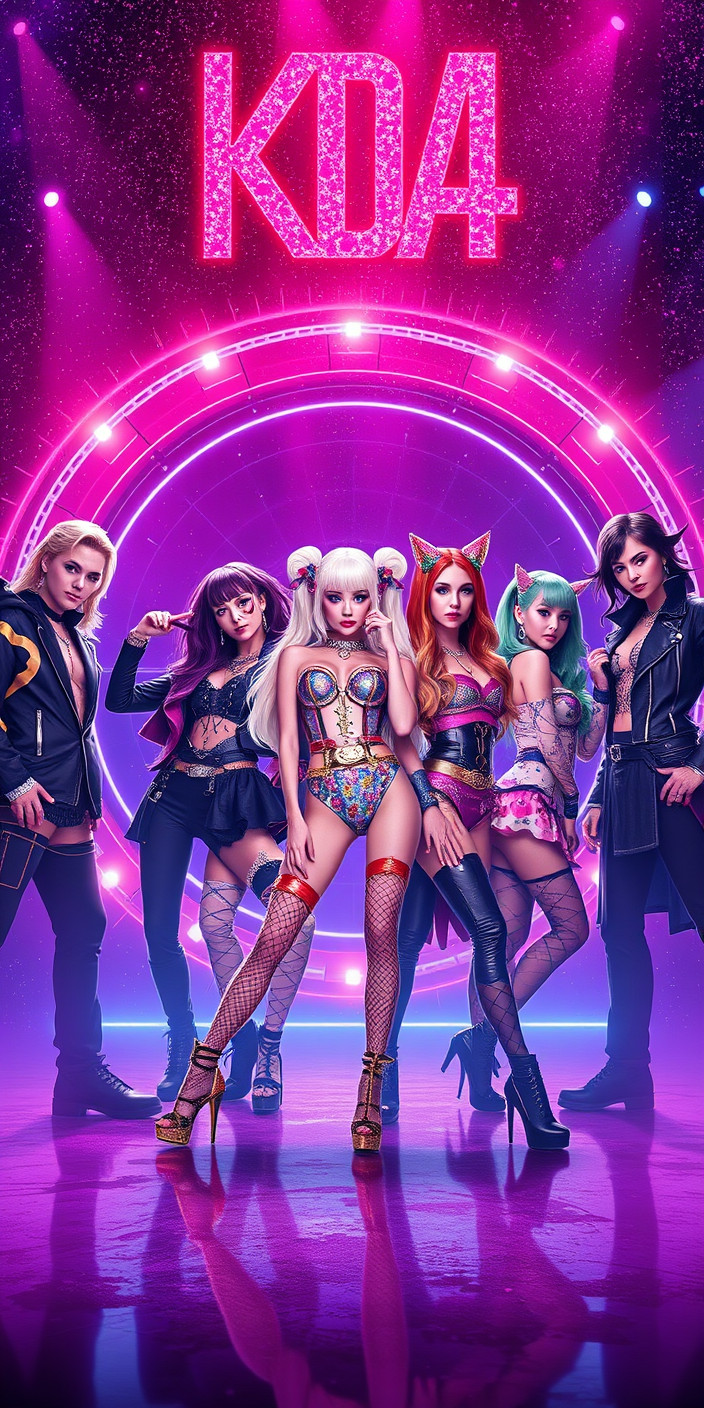 Kda pop stars 14 Phone Wallpaper