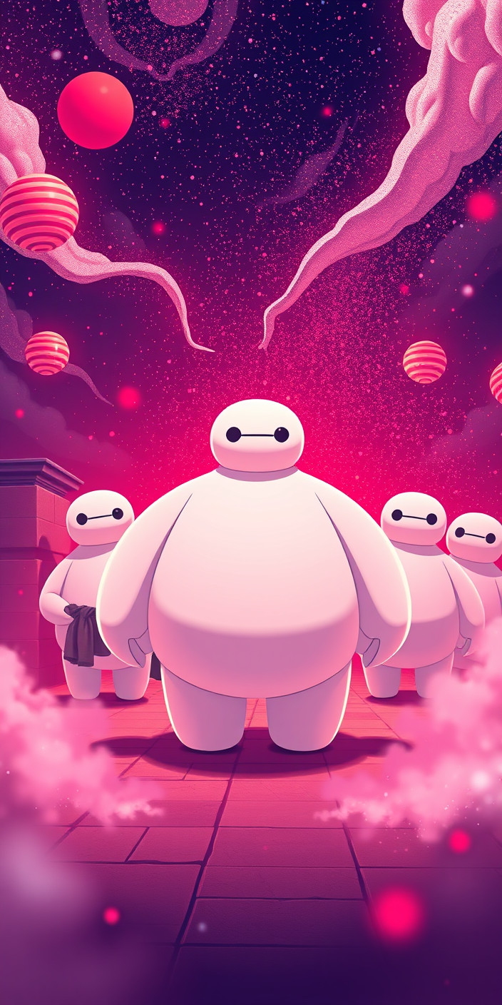Baymax 12 Phone Wallpaper