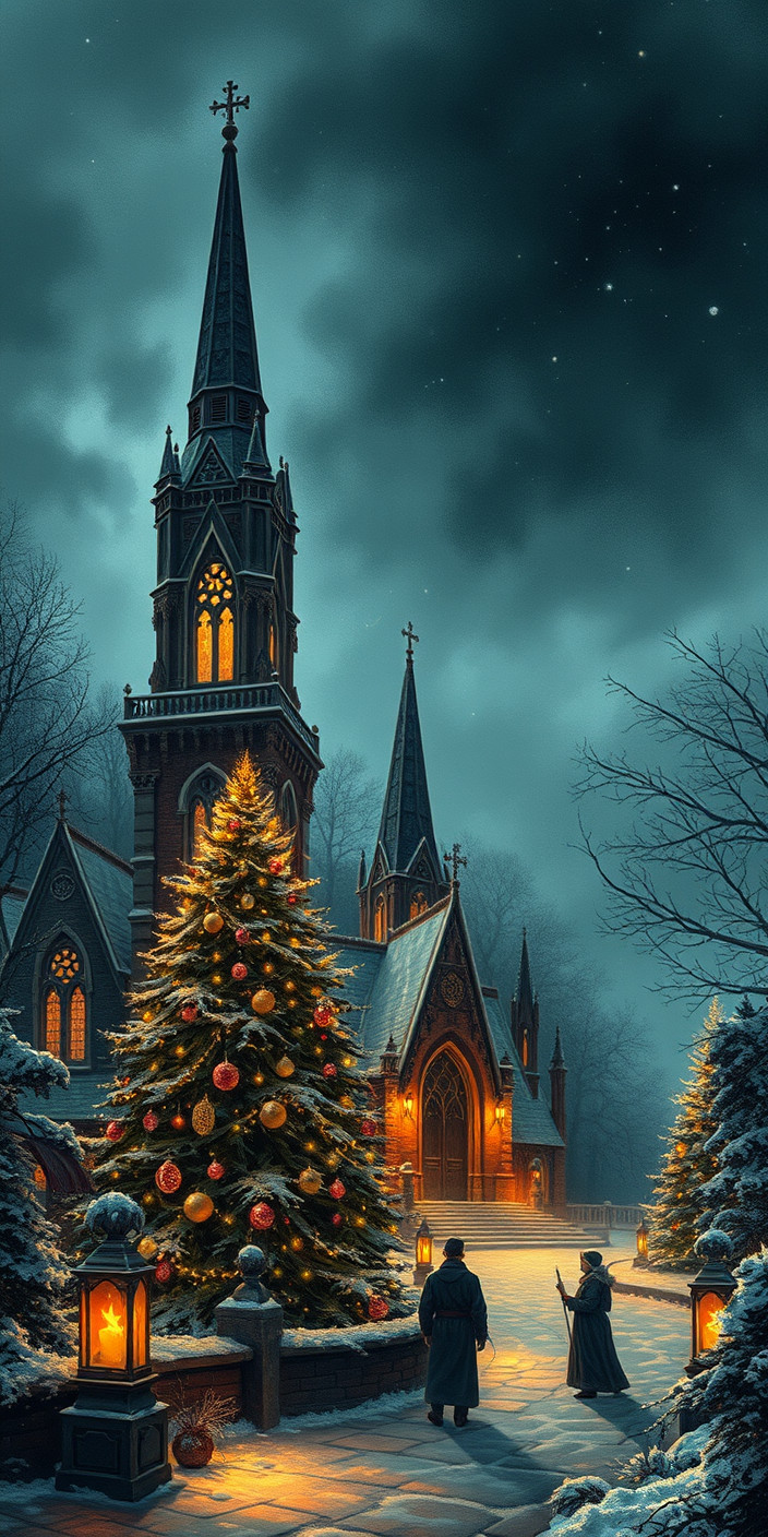 Gothic christmas 5 Phone Wallpaper