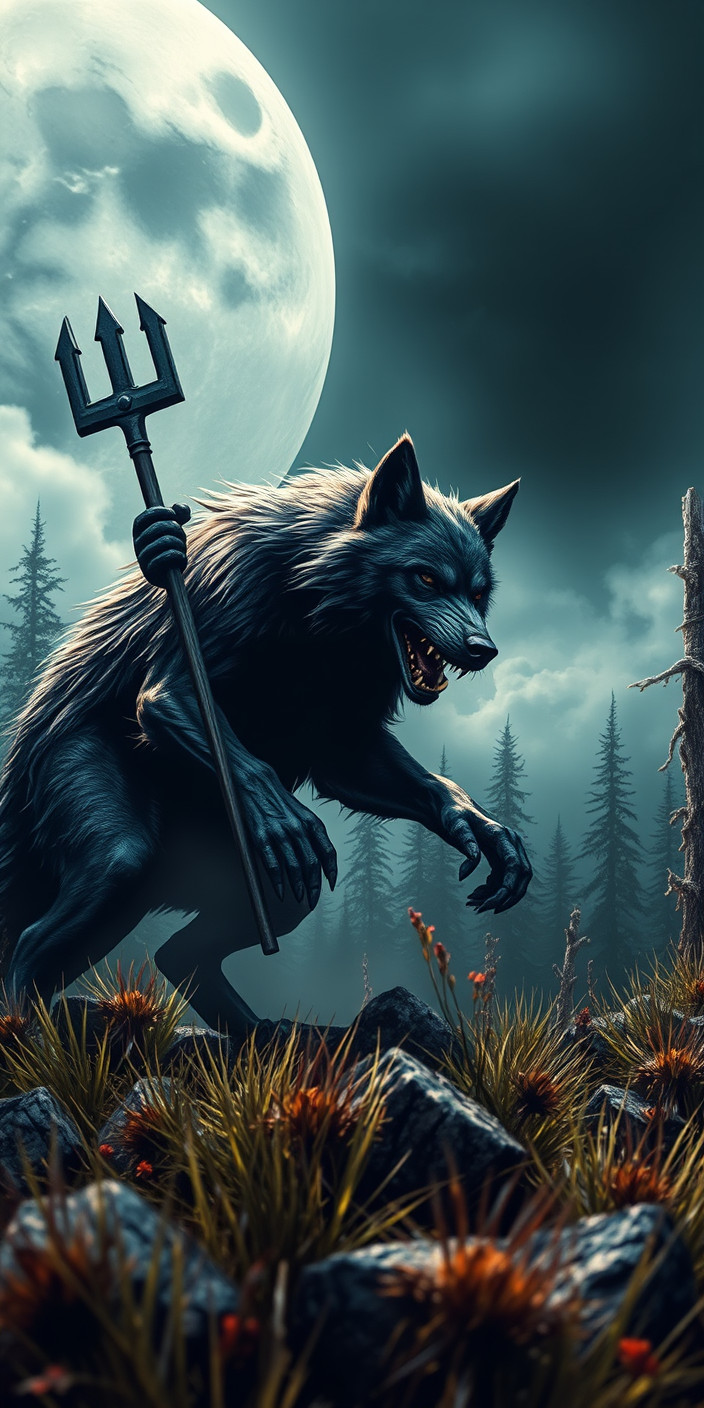 Werewolf 9 Phone Wallpaper