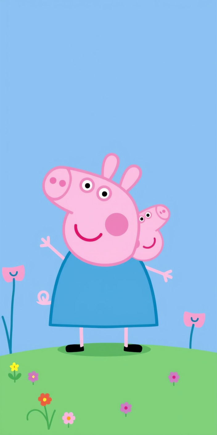Peppa pig 4 Phone Wallpaper