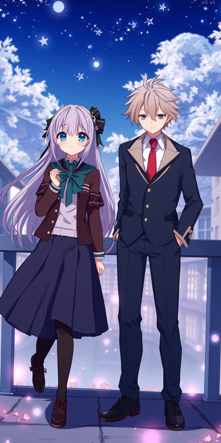 Anime couple 2 Phone Wallpaper