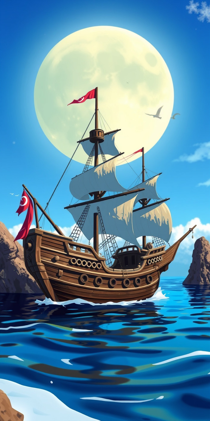 Pirate ship 5 Phone Wallpaper