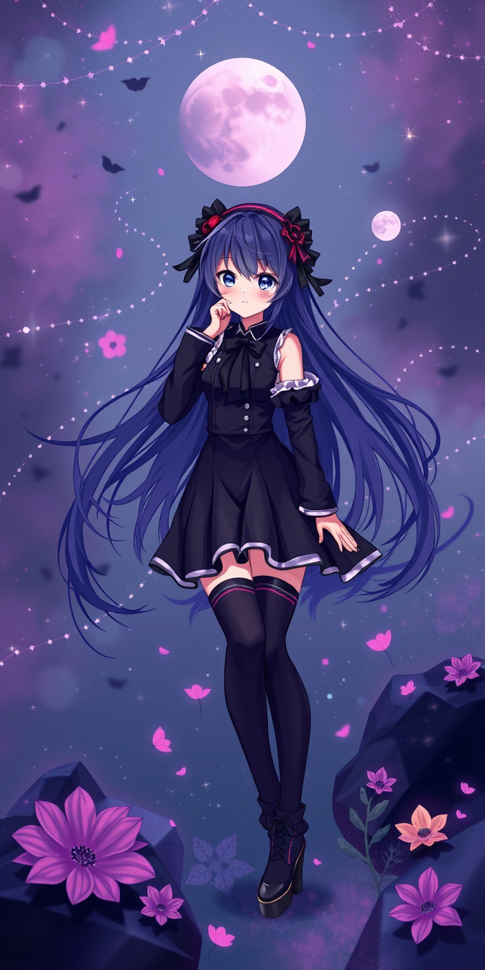 Kuromi aesthetic 1 Phone Wallpaper
