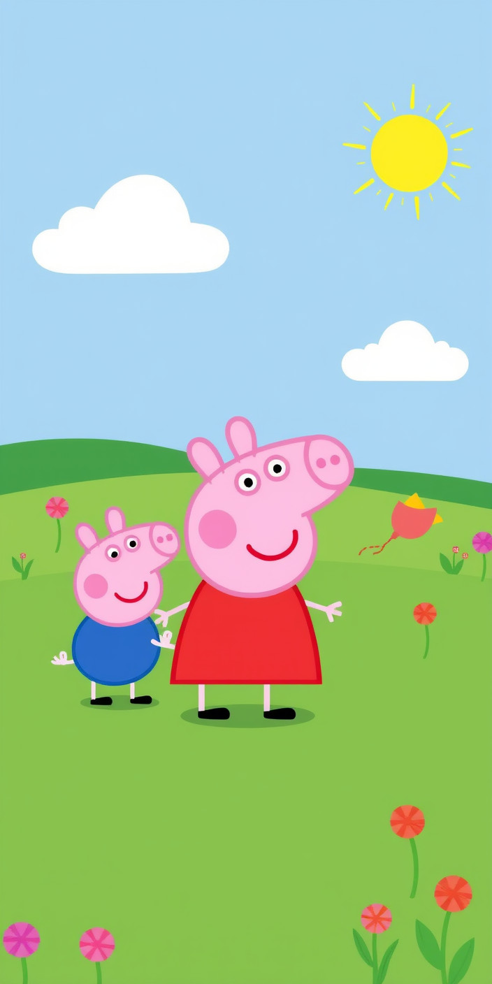 Peppa pig 8 Phone Wallpaper