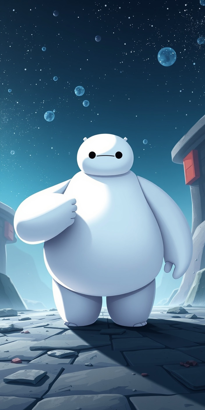 Baymax 7 Phone Wallpaper