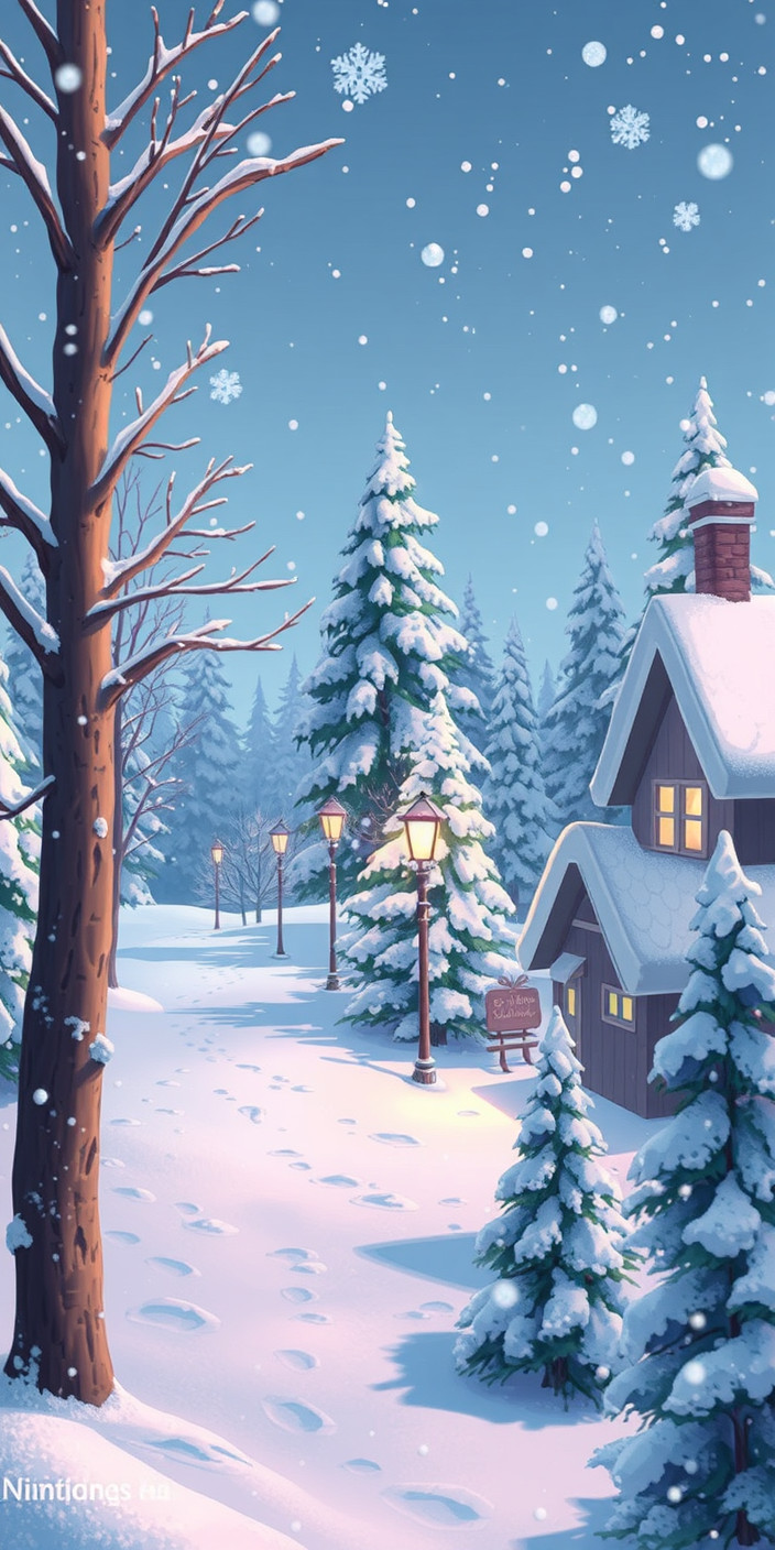 Animated winter 8 Phone Wallpaper