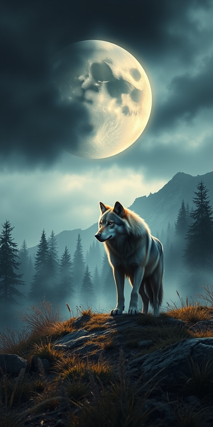 Lone wolf 9 Phone Wallpaper